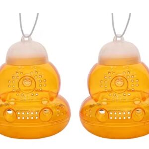Piège à frelon suspendu pour apiculteur – Forme gourde, multi-trous, pack de 2
